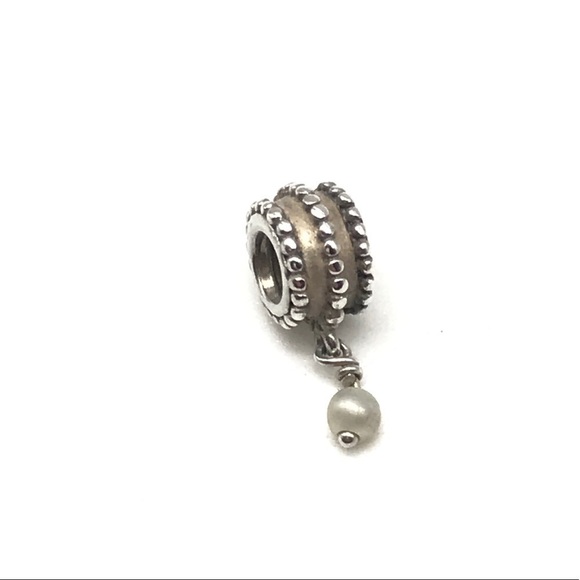 Pandora Beveled Pearl Charm - Picture 1 of 6